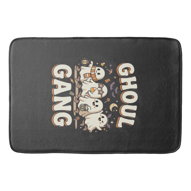 Halloween Ghoul Gang Bath Mat (Front)