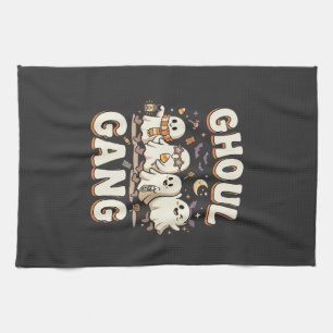 Halloween Ghoul Gang Tea Towel