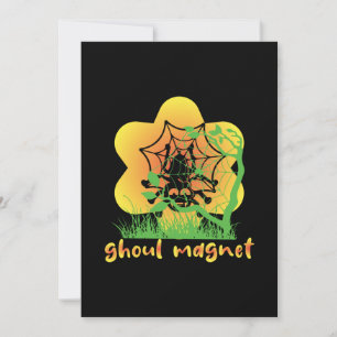 Halloween Ghoul Magnet Birthday Invitation