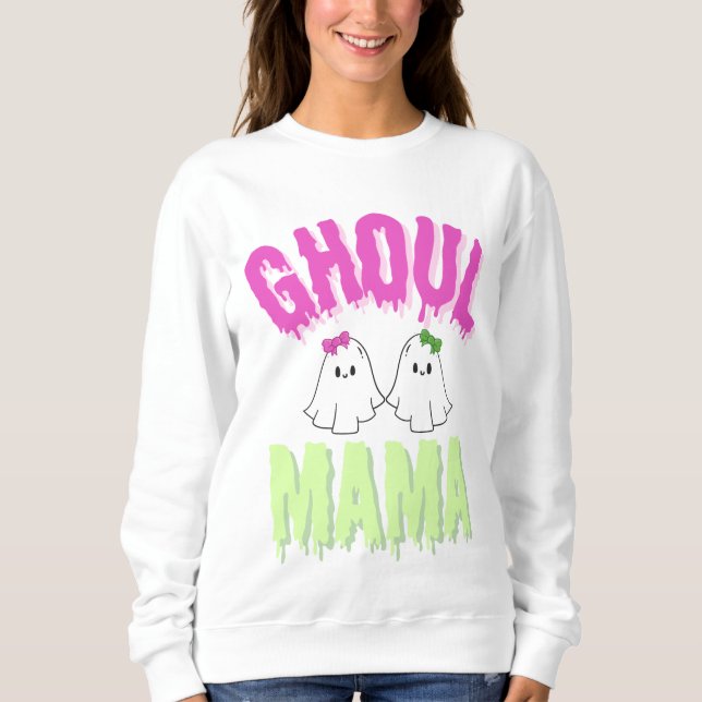 Halloween Ghoul MaMa Sweatshirt (Front)