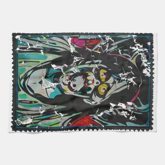 Halloween Ghoul Tea Towel (Horizontal)