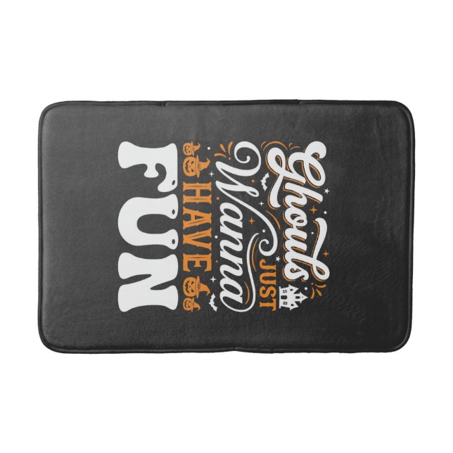 Halloween Ghouls Just Wanna Have Fun Design_1 Bath Mat (Front)