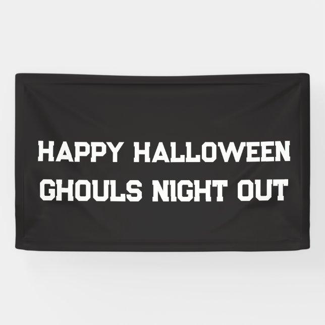 HALLOWEEN GHOULS NIGHT OUT BANNER CUSTOM (Horizontal)