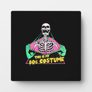 Halloween Gift   80s Halloween Costume Retro Plaque
