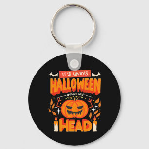 Halloween Gift Always Hallowen Inside Key Ring