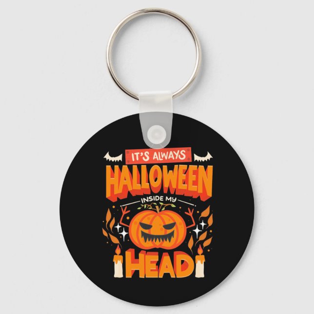 Halloween Gift | Always Hallowen Inside Key Ring (Front)