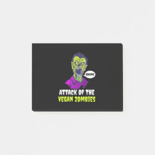 Halloween Gift Attack Of The Vegan Post-it Notes