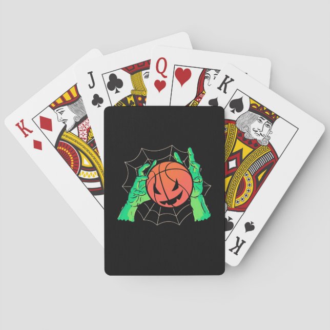 Halloween Gift | Basketball Halloween Playing Cards (Back)