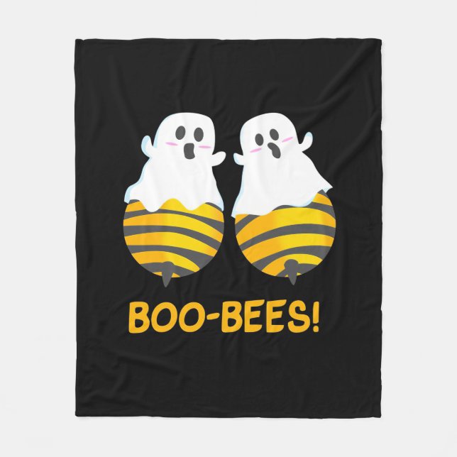 Halloween Gift | Boo Bees Fleece Blanket (Front)
