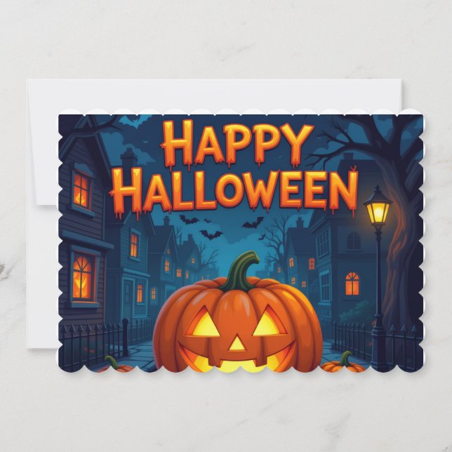 Halloween gift card (Back)