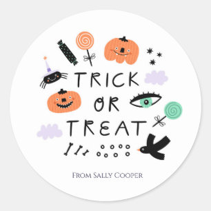 Halloween Gift Classic Round Sticker