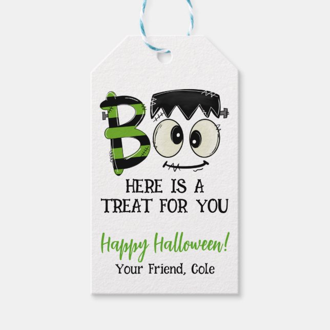 Halloween Gift Favour Tag (Front)