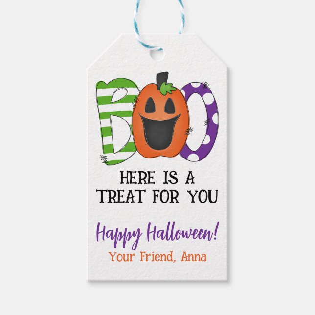 Halloween Gift Favour Tag (Front)