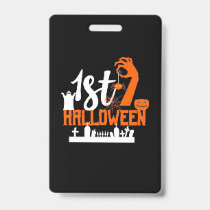 Halloween Gift   First Halloween ID Badge