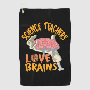Halloween Gift For Science Teachers Funny T-Shirt Golf Towel