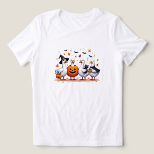Halloween gift, Goose tee, Halloween Ghost gift Tri-Blend Shirt