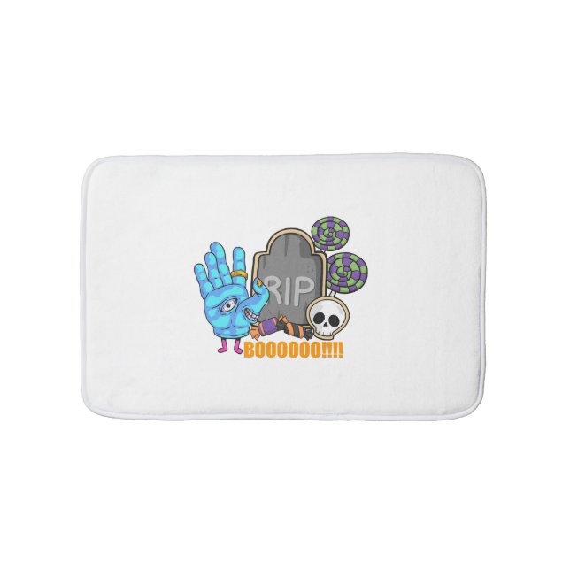 Halloween Gift Shirt Nightmare Before Christmas Bath Mat (Front)