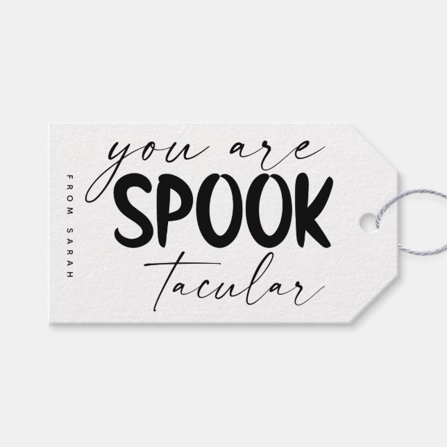 Halloween Gift Tag (Front (Horizontal))