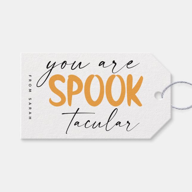 Halloween Gift Tag (Front (Horizontal))