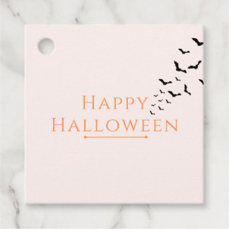 Halloween Gift Tag, Favour Tag, Bats, Pink Tags