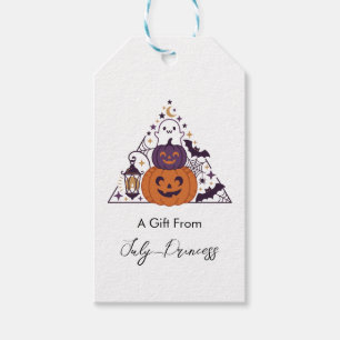 Halloween gift tags, personalised gift tags