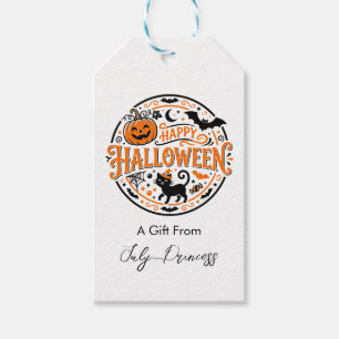 Halloween gift tags, personalised gift tags