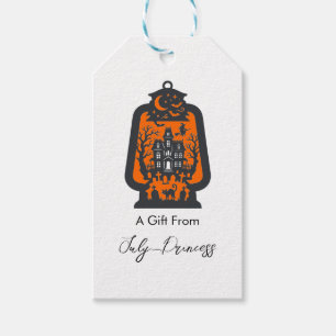 Halloween gift tags, personalised gift tags