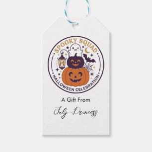 Halloween gift tags, personalised gift tags