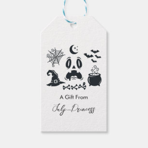Halloween gift tags, personalised gift tags
