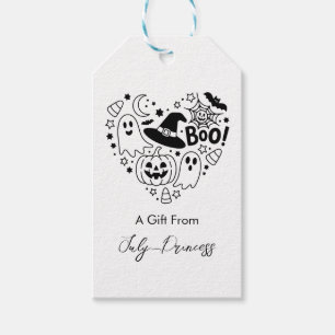 Halloween gift tags, personalised gift tags