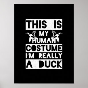 Halloween Gift This Is My Human Costume Im Really Poster