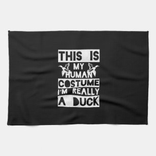 Halloween Gift This Is My Human Costume Im Really Tea Towel