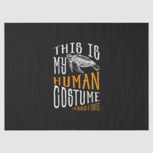 Halloween Gift This Is My Human Costume Tissue Paper