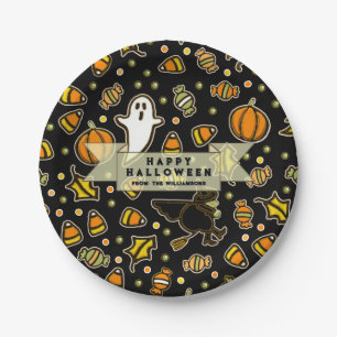 Halloween Gift Treats Paper Plate