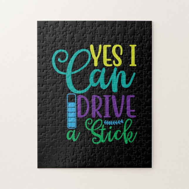 Halloween Gift Yes I Can Drive A Stick Jigsaw Puzzle (Vertical)