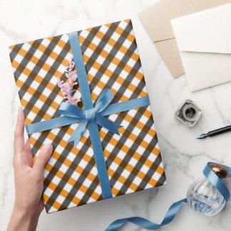 Halloween Gingham 10 Wrapping Paper