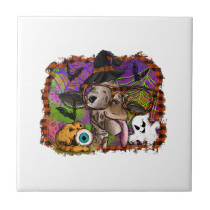 Halloween Giraffe Tile
