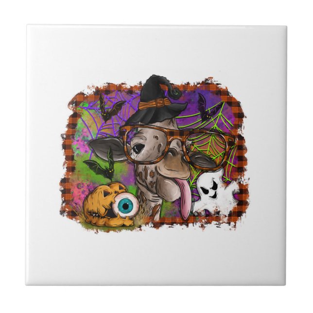 Halloween Giraffe Tile (Front)