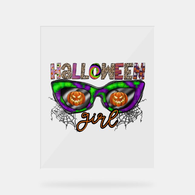 Halloween Girl Acrylic Sign (Front)