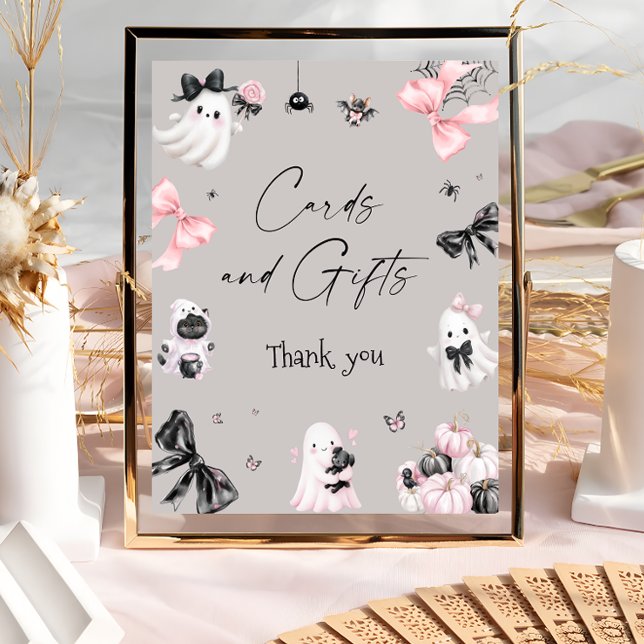 Halloween Girl Baby Shower Cards and Gifts Poster (Creator Uploaded)