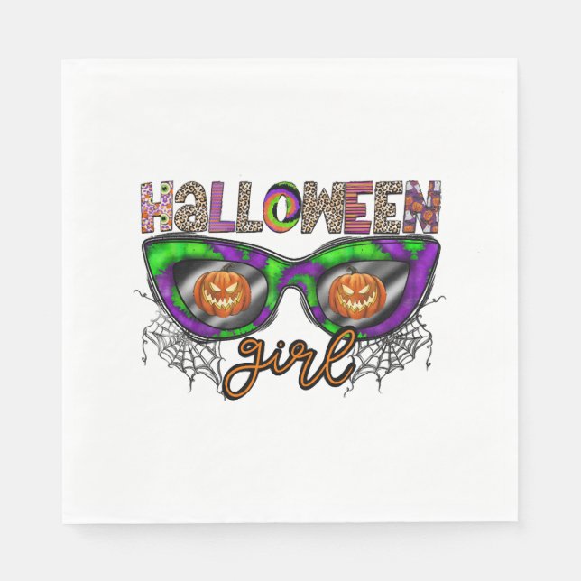 Halloween Girl Napkin (Front)