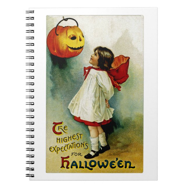 Halloween Girl Spiral Notebook (Front)