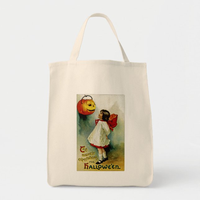 Halloween Girl Tote Bag (Front)