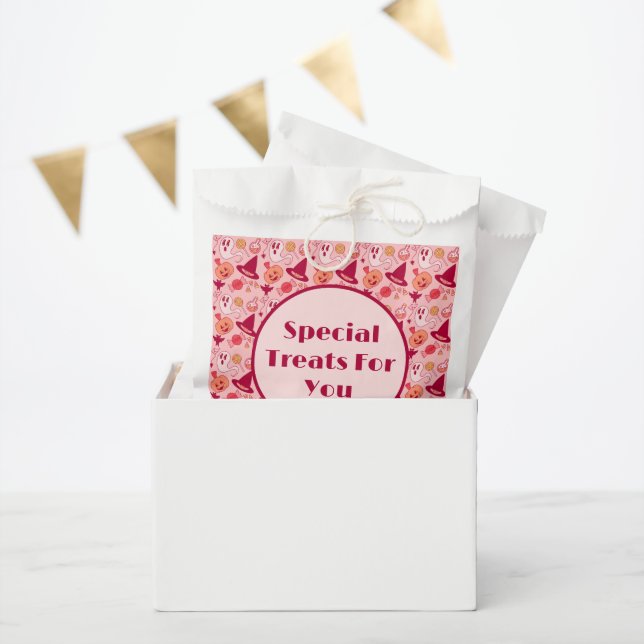 Halloween Girl's Birthday Add Text So Cute Favour Bags (Party)