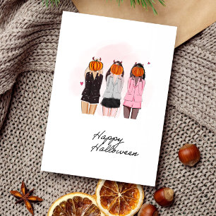 Halloween girls  invitation
