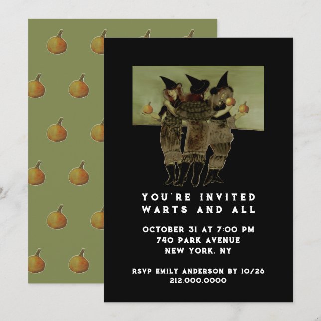 Halloween Girls Night Out Invitation (Front/Back)