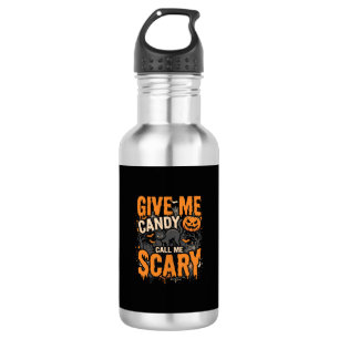Halloween Give Me Candy Scary Cat 532 Ml Water Bottle