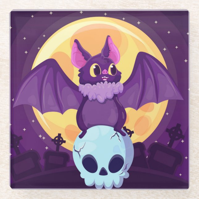 Halloween Glass Coaster (Front)