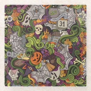Halloween Glass Coaster