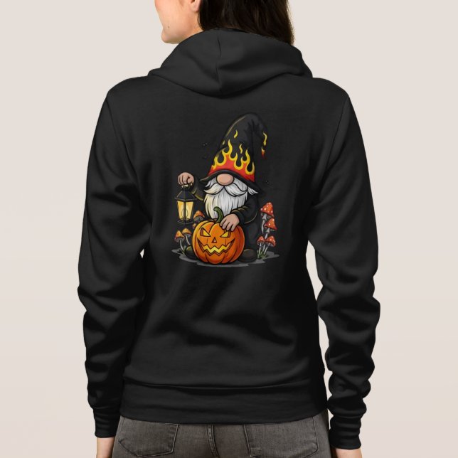 Halloween Gnome Adult Full-Zip Hoodie (Back)